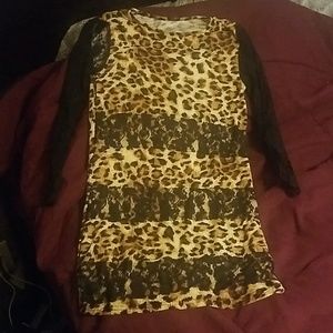 Leopard print dress